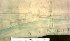 Pietro Rosa archaeological map of Latium Detail I