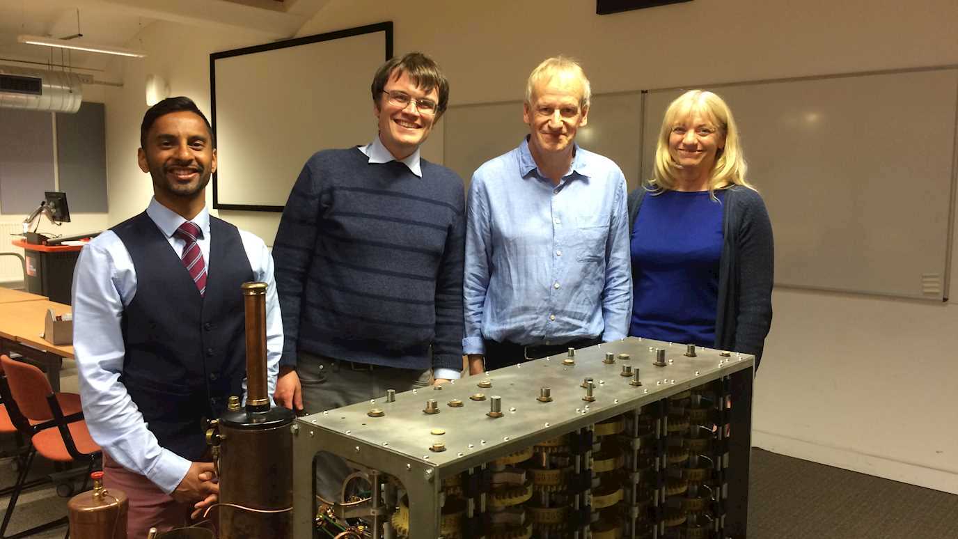 Adrian Johnstone and the Difference Engine filming for BBC