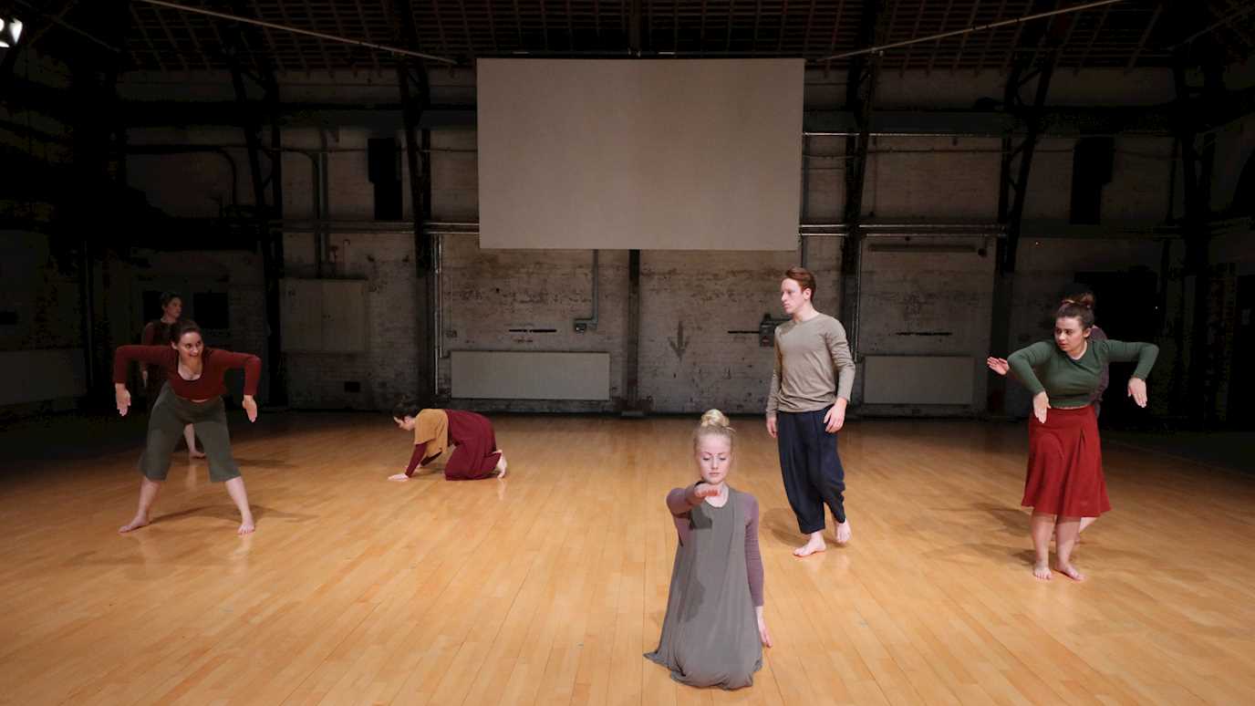 Students performing in the Boilerhouse Theatre 