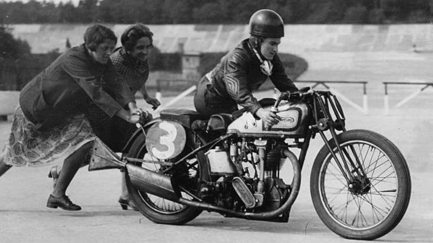 Beatrice Shilling motorbike